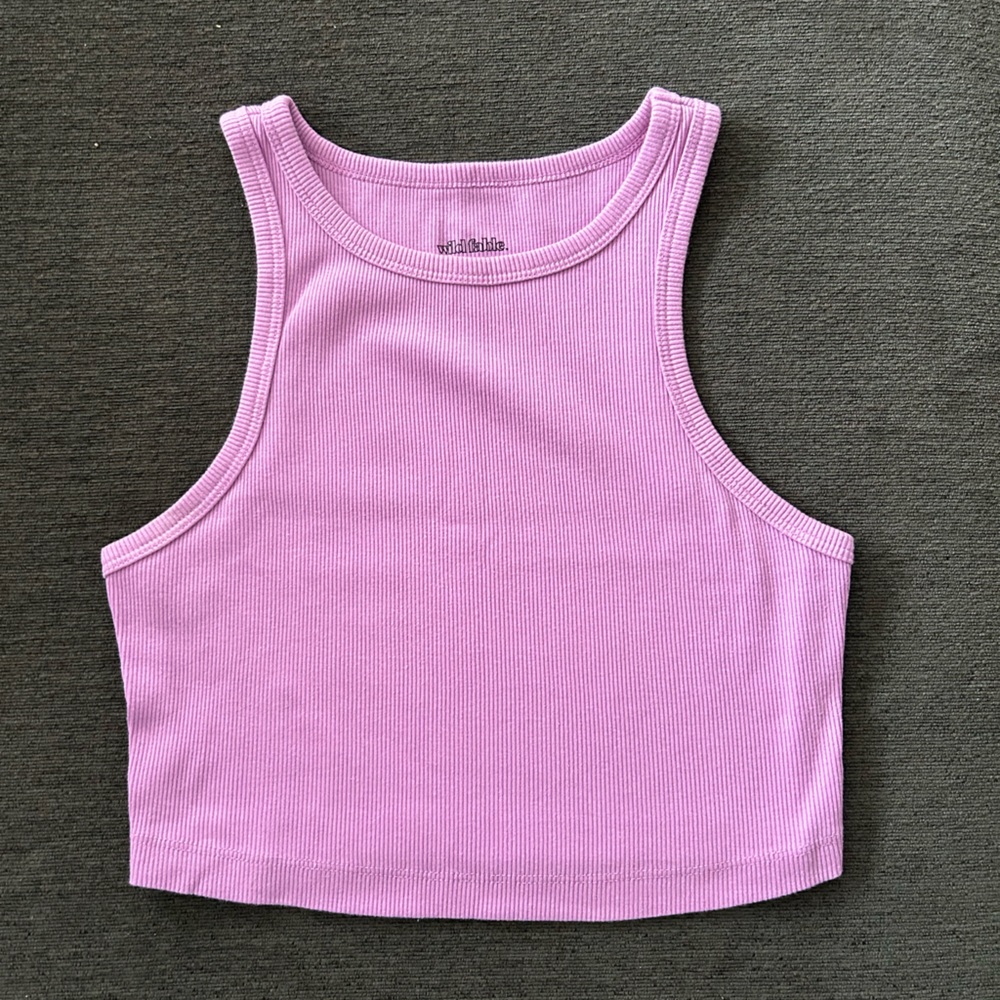 Wild Fable Light Purple Ribbed Tank Top
